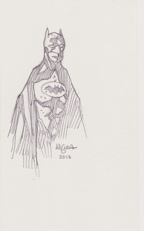 batman black and white mike mignola